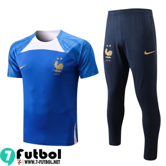 KIT: T-Shirt Francia azul Hombre 2022 2023 PL551