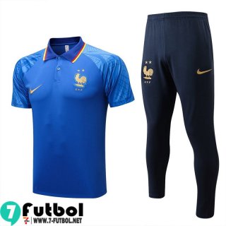 KIT: Polo Futbol Francia azul Hombre 2022 2023 PL560
