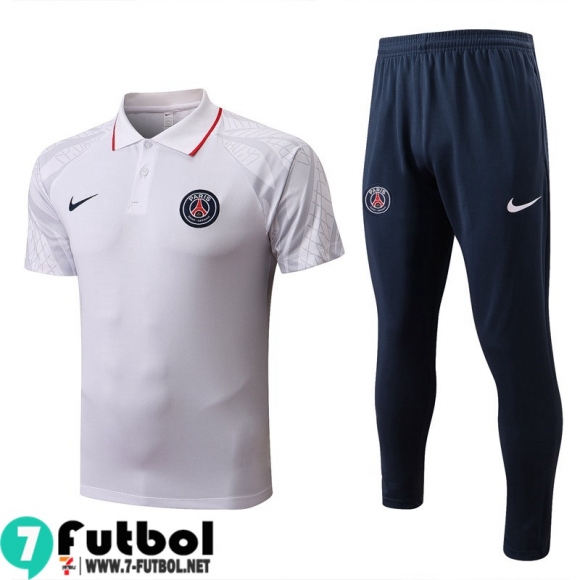 KIT: Polo Futbol PSG Blanco & Blanca Hombre 2022 2023 PL568