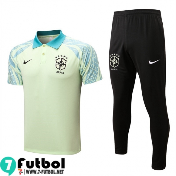 KIT: Polo Futbol Brasil amarillo Hombre 2022 2023 PL570