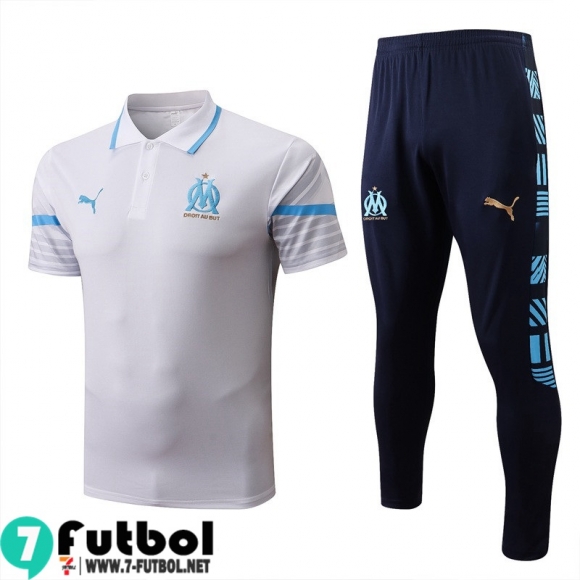 KIT: Polo Futbol Marsella Blanco & Blanca Hombre 2022 2023 PL578 KIT: Polo Futbol Marsella Blanco & Blanca Hombre 2022 2023 PL578
