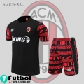 KIT: T-Shirt AC Milan negro Hombre 2022 2023 PL586