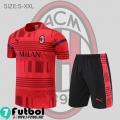 KIT: T-Shirt AC Milan Rojo Hombre 2022 2023 PL587