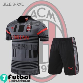 KIT: T-Shirt AC Milan Gris Hombre 2022 2023 PL588