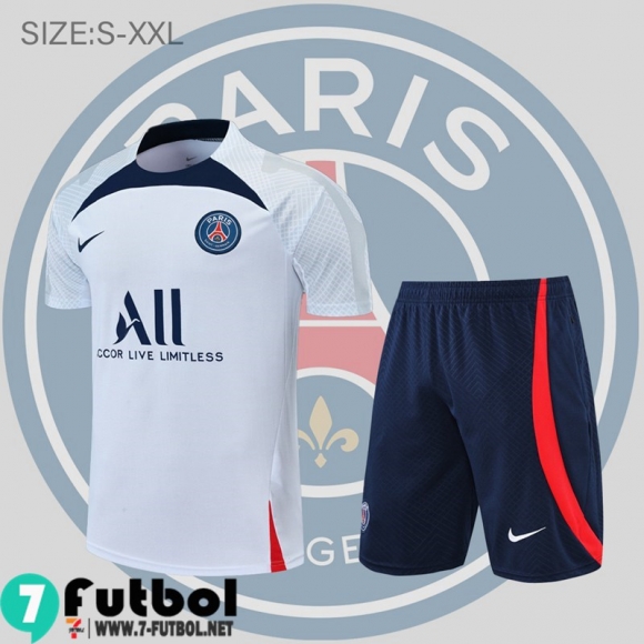 KIT: T-Shirt PSG Blanco & Blanca Hombre 2022 2023 PL597