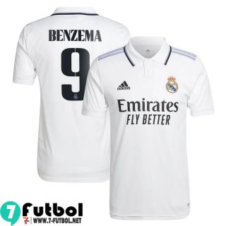 Camiseta Futbol Real Madrid Primera Hombre 2022 2023 Benzema 9