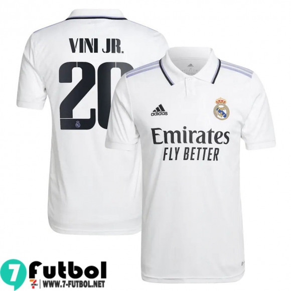 Camiseta Futbol Real Madrid Primera Hombre 2022 2023 Vini Jr. 20 Camiseta Futbol Real Madrid Primera Hombre 2022 2023 Vini Jr. 20