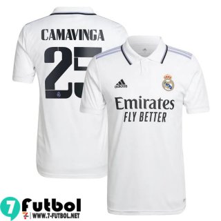 Camiseta Futbol Real Madrid Primera Hombre 2022 2023 Camavinga 25