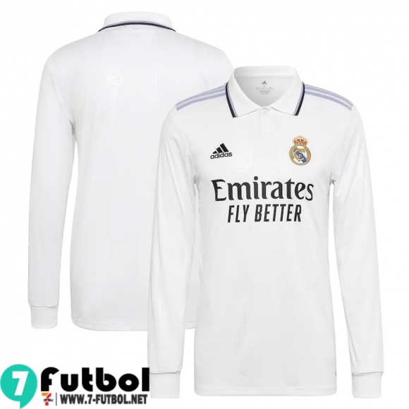 Camiseta Futbol Manga Larga Real Madrid Primera Hombre 2022 2023
