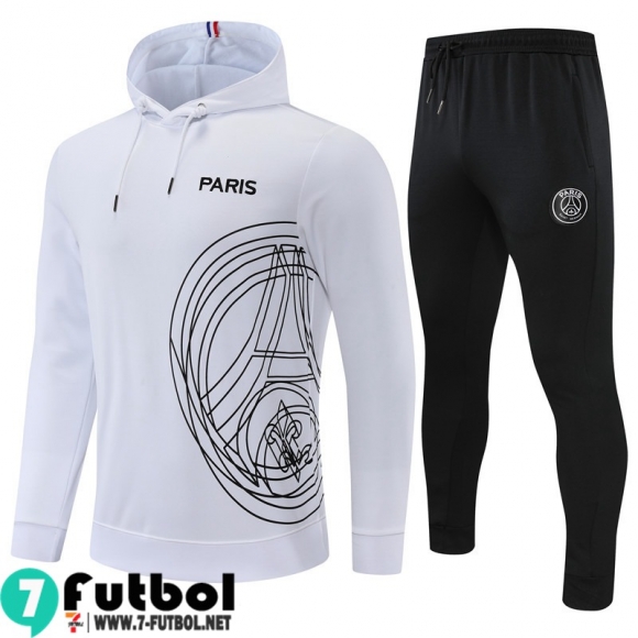 KIT: Sudaderas Deportivas PSG Blanco & Blanca Hombre 2022 2023 SW40