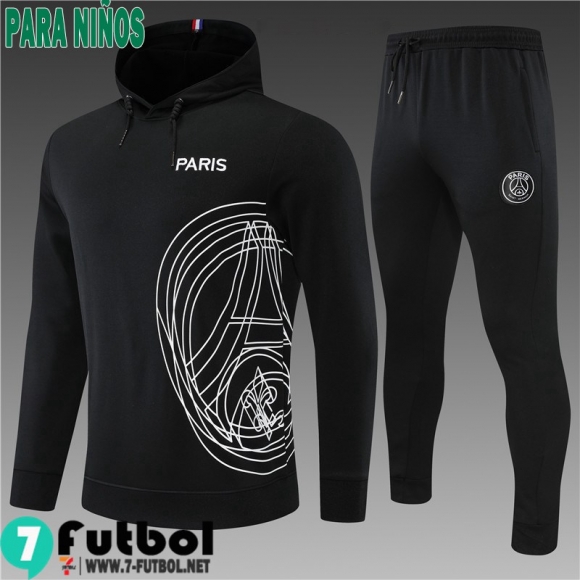 KIT: Sudaderas Deportivas PSG negro Niños 2022 2023 TK291