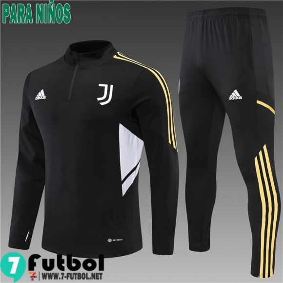 KIT: Chandal Futbol Juventus negro Niños 2022 2023 TK296