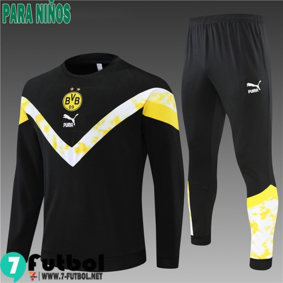 KIT: Chandal Futbol Dortmund negro Niños 2022 2023 TK302