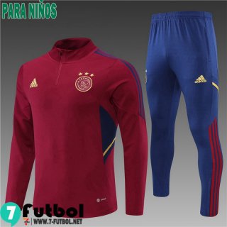 KIT: Chandal Futbol Ajax Rojo Niños 2022 2023 TK306