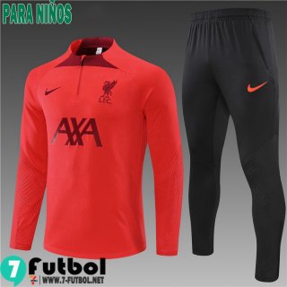 KIT: Chandal Futbol Liverpool Rojo Niños 2022 2023 TK309