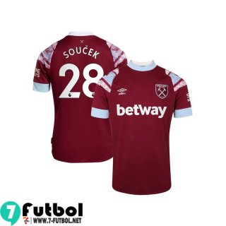 Camiseta Futbol West Ham United Primera Hombre 2022 2023 Soucek 28