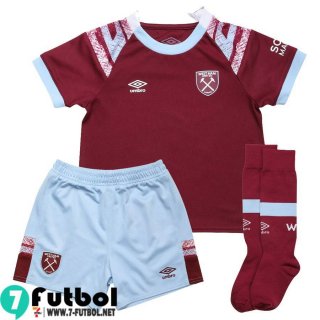 Camiseta Futbol West Ham United Primera Niños 2022 2023