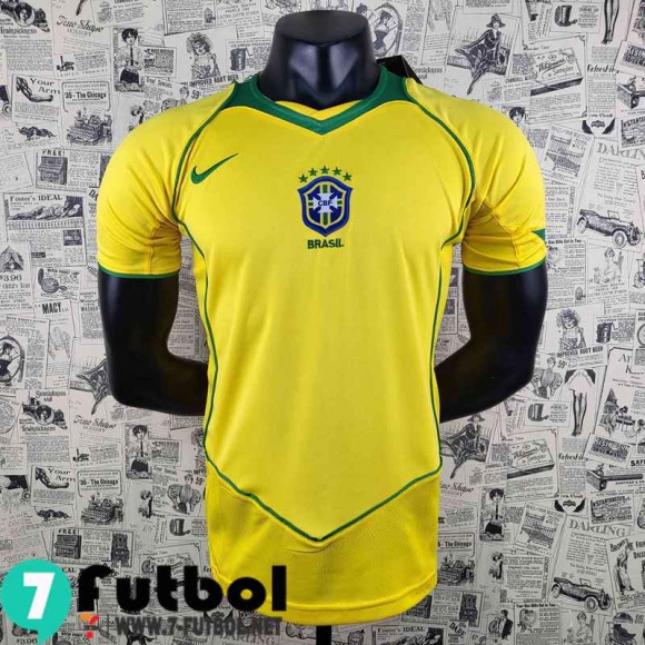 Retro Camiseta futbol Brasil Primera Hombre 2004-2006 AG15