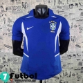 Retro Camiseta futbol Brasil Azul Hombre 2002 AG24