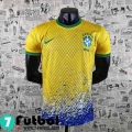 Camiseta futbol Brasil Amarillo Hombre AG29