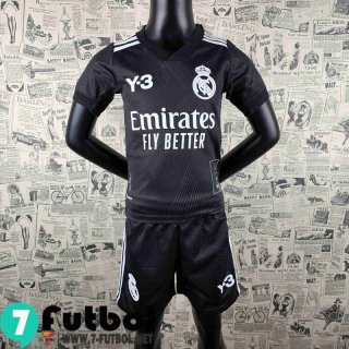 Camiseta futbol Real Madrid Y-3 negro Niños 2022 2023 AK15