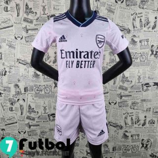 Camiseta futbol Arsenal Rosa Niños 2022 2023 AK26