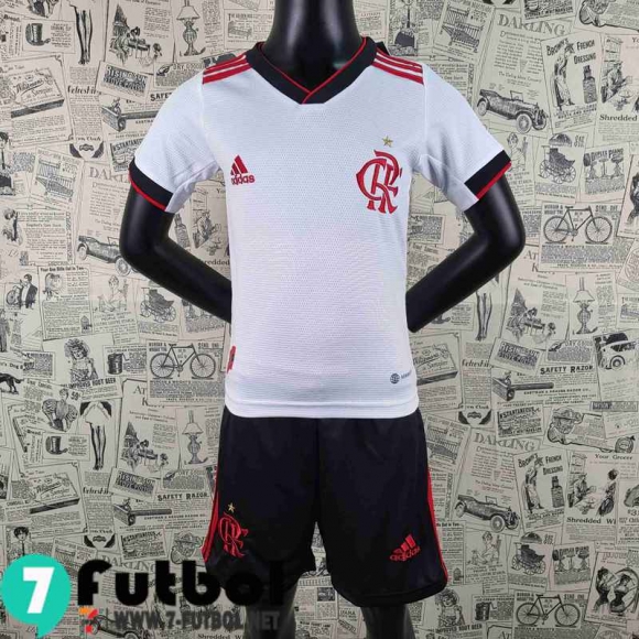 Camiseta futbol Flamengo Blanco Niños 2022 2023 AK28