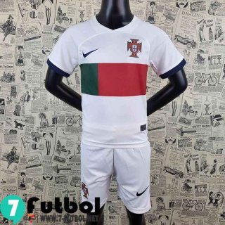 Camiseta futbol Copa del Mundo Portugal Segunda Niños 2022 AK51