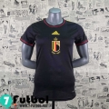 Camiseta futbol Copa del Mundo Belgica Negro Femenino 2022 2023 AW22