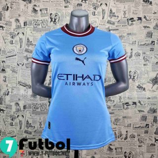 Camiseta futbol Manchester City Primera Femenino 2022 2023 AW37