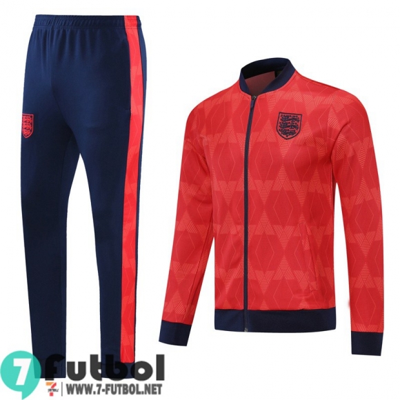 Chaquetas Deportivas Inglaterra rojo Hombre 2021 2022 + Pantalon JK100