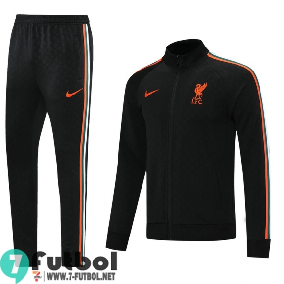 Chaquetas Deportivas Liverpool negro Hombre 2021 2022 + Pantalon JK107