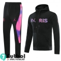 Chaquetas Futbol - Sudadera Con Capucha PSG negro Hombre 2021 2022 + Pantalon JK113