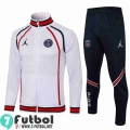 Chaquetas Deportivas PSG blanche Hombre 2021 2022 + Pantalon JK86