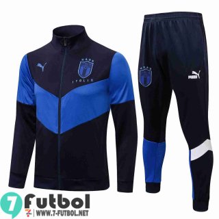 Chaquetas Deportivas Italia azul Hombre 2021 2022 + Pantalon JK94