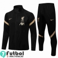 Chaquetas Deportivas Liverpool negro Hombre 2021 2022 + Pantalon JK95