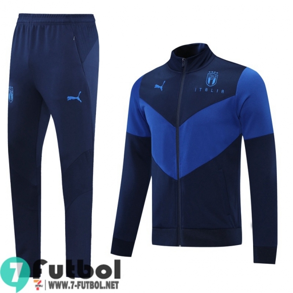 Chaquetas Deportivas Italia azul Hombre 2021 2022 + Pantalon JK97