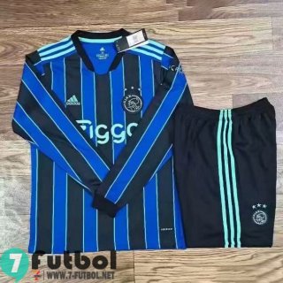 Camiseta Del Ajax Segunda Manga Larga Hombre 2021 2022