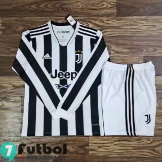 Camiseta Del Juventus Primera Manga Larga Hombre 2021 2022