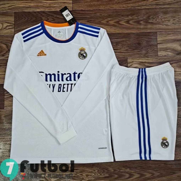 Camiseta Del Real Madrid Primera Manga Larga Hombre 2021 2022