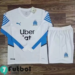 Camiseta Del Marsella Primera Manga Larga Hombre 2021 2022