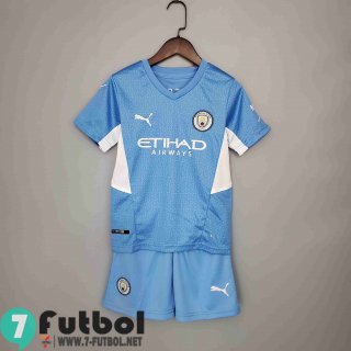 Camiseta Del Niños Manchester City Primera Enfant 2021 2022