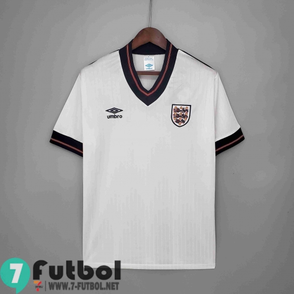 Camisetas Retro Futbol Inglaterra Primera Hombre 84/87