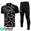 Polo Futbol PSG negro Hombre 2021 2022 + Pantalon PL106