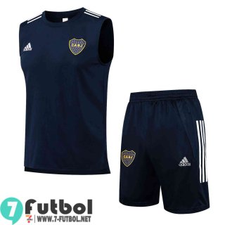 Sin Mangas T-Shirt BOCA JUNIOR azul Hombre 2021 2022 + Pantalon PL112