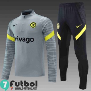 Chandal Futbol Chelsea gris Hombre 2021 2022 + Pantalon TG44