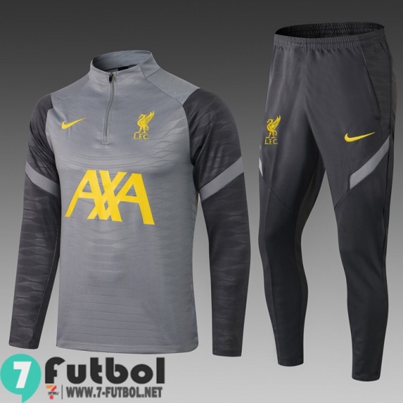 Chandal Futbol Liverpool gris Hombre 2021 2022 + Pantalon TG51