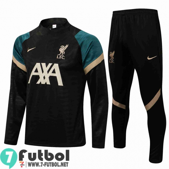 Chandal Futbol Liverpool negro Hombre 2021 2022 + Pantalon TG74