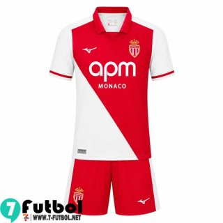 Camiseta Futbol AS Monaco Primera Ninos 26 27 Camiseta Futbol AS Monaco Primera Ninos 26 27