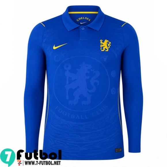Camiseta Futbol Chelsea Primera Hombre Manga Larga 26 27 Camiseta Futbol Chelsea Primera Hombre Manga Larga 26 27